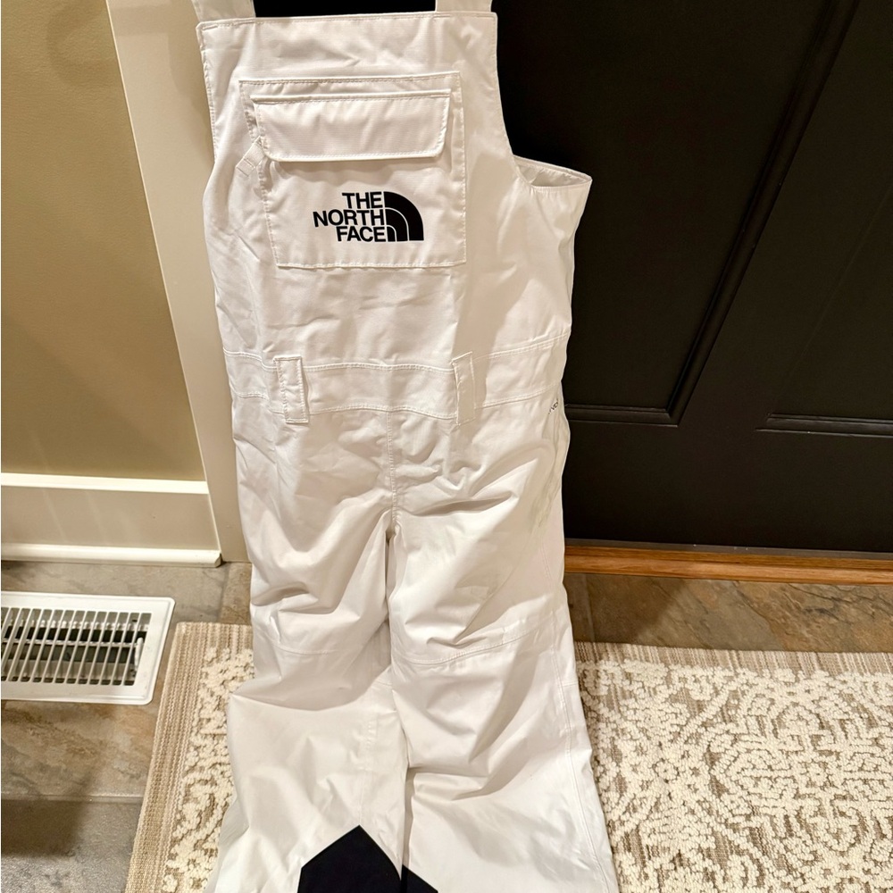 The North Face Girl’s Size 7/8 White Bib Snow Pants